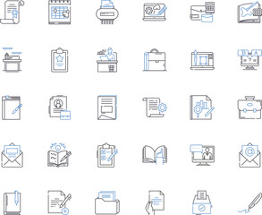 Touch-up line icons collection. Renew, Refresh, Update, Polish, Revitalize, Enhance, Improve vector and linear illustration. Revamp,Refurbish,Rejuvenate outline signs set