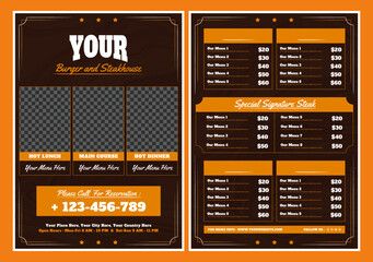 Food Menu Flyer Template