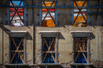 Fototapeta premium Formularios abstractos para fondos en la ciudad 