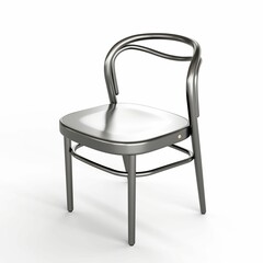 3D illustration of a chair isolated on a white background