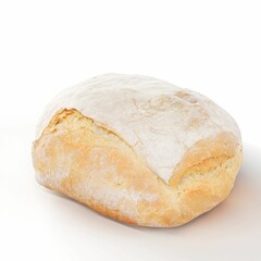 3D illustration of a freshly baked delicious bread on a white background