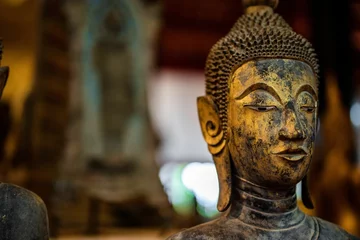 Crédence de cuisine en verre imprimé Monument historique Ancient Buddha statue at Wat Visoun in Luang Prabang, Laos, Southeast Asia