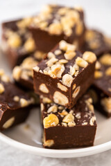 Chocolate hazelnut fudge