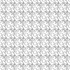 Seamless vector hand drawn pattern with flowers