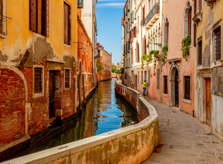 Fototapeta na wymiar Venice canals and architecture, Italy