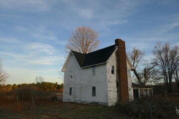 Obraz premium verlassenes Farmhaus in Michigan