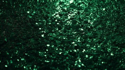 Shiny green glitter luxury background. Generative ai