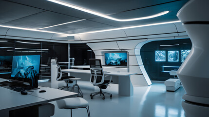 Sciencefiction spaceship interior