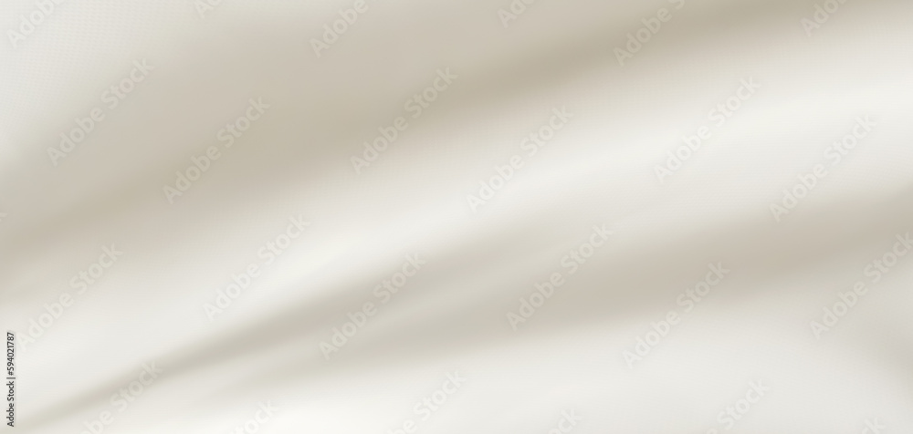 Wall mural abstract white fabric texture with soft wave background