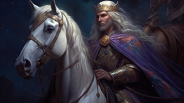 Jesus King of Kings on His Horse