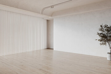 Modern empty  interior room 3d render