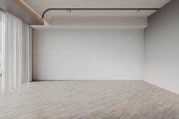 Modern empty  interior room 3d render