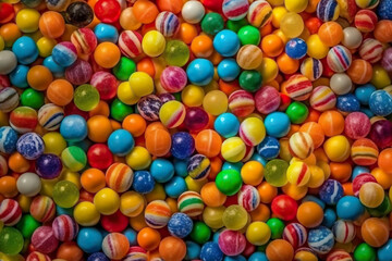 Fototapeta na wymiar Background of colorful candies. Generative AI.