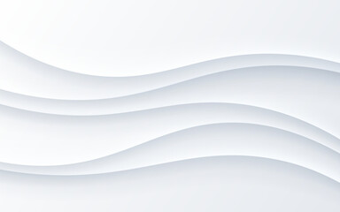 minimal abstract dynamic white gray gradient color fluid, liquid wavy shape geometric composition background. eps10 vector