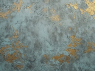 old wall background in gold blue