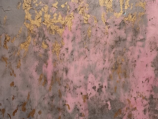 old rusty metal background in pink gold