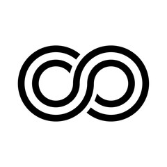 infinity symbol vector logo template