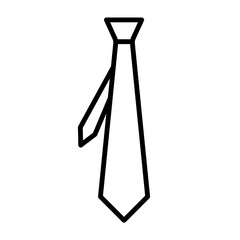 tie icon in trendy flat design