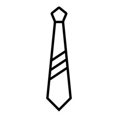 tie icon in trendy flat design