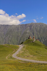 mountain road in the mountains