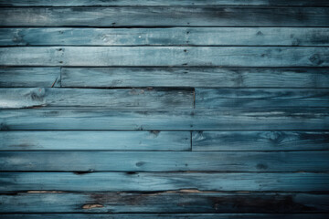 Obraz premium Blue wooden planks background. Wooden texture. AI Generative