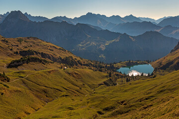 Nebelhorn - Bergsee - Alpen - Seealpsee 