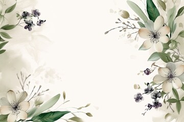 Abstract floral card.