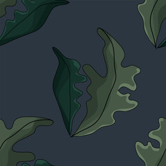 Seamless botanical pattern. Different herbs and flowers, hand-drawn. Vintage vector illustration of flowers. Colorful banner. An idea for wallpaper and textiles. Linear drawing. Rustic style.