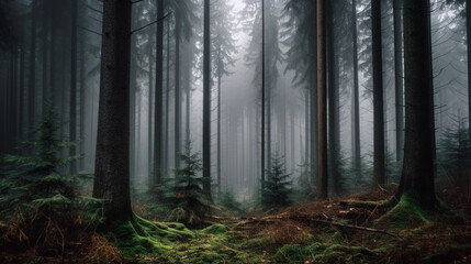 fog in the forest