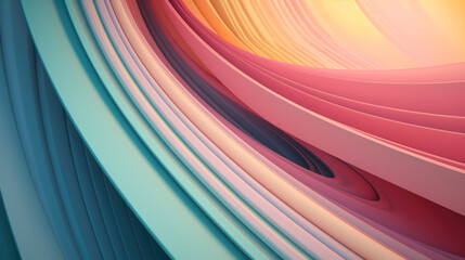 3d wave line Abstract Background, pastel color