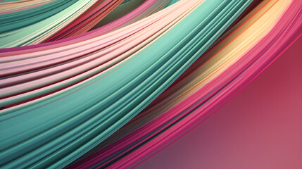 3d wave line Abstract Background, pastel color