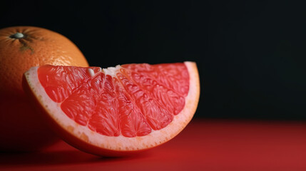 Grapefruit minimal concept. Generative Ai