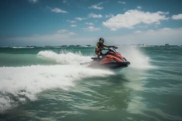  jet ski for the day , generative artificial intelligence