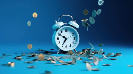 Time and money concept. Generative Ai