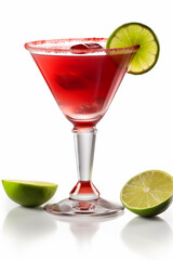 cocktail with lime