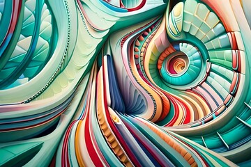 Abstrakter Hintergrund in Spirale