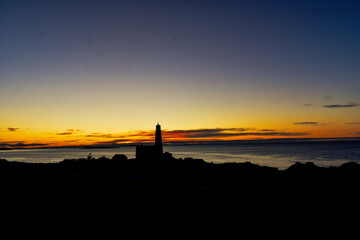 Lighthouse at dawn, Portland ME