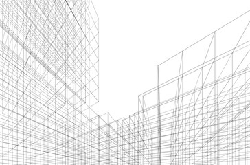 abstract geometric background 3d rendering