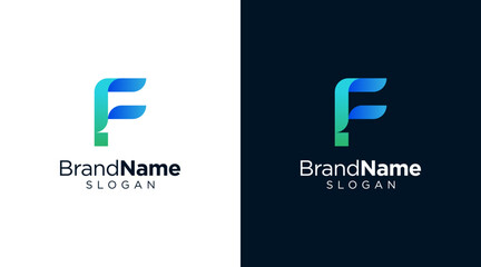 Letter F modern logo design for various types of businesses and company