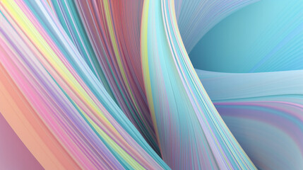 3d wave line Abstract Background, pastel color