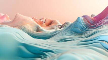 3d line Abstract Background, pastel color