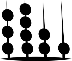 Simple Mathematics Abacus Equipment Shape Design Element