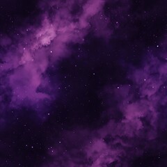 Fototapeta na wymiar View of a purple Nebula in space and stars. Created using generative ai.