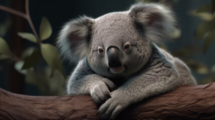A cute koala. koala bear in the zoo