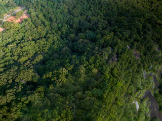Imagem aérea da serra da mantiqueira, em Socorro