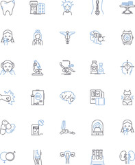 Mindful wellness line icons collection. Meditation, Gratitude, Breathing, Yoga, Present-moment, Relaxation, Self-care vector and linear illustration. Mindfulness,Awareness,Empathy outline signs set