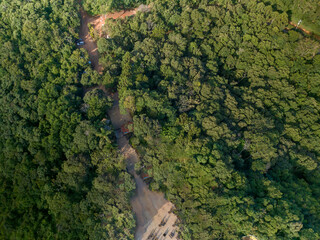 Imagem aérea da serra da mantiqueira, em Socorro
