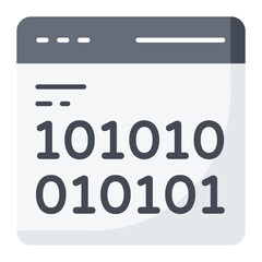 Binary Interface Flat Icon