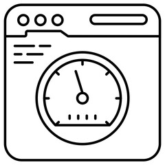 Obraz premium Modern design icon of web speed optimization 