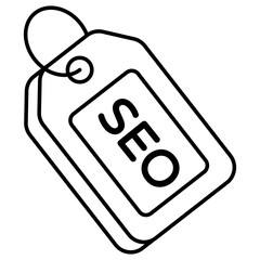 Premium download icon of seo tag